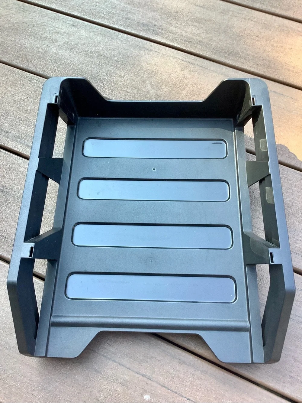 Black Stackable Letter Tray - Home Storage & Organization